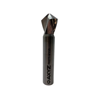 110° Solid Carbide V-Groove Router Bit – 3/4" Diameter, 19 mm Cut Length, 1/2" Shank (70277)